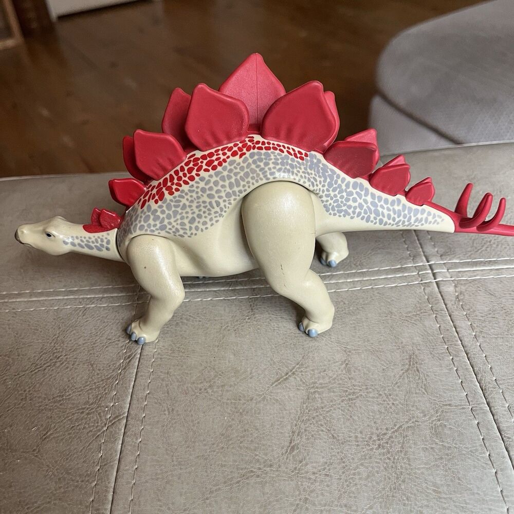 Playmobil Groves 2012 Stegosaurus Moveable Dinosaur 9” Long and 4.5” Tall EUC